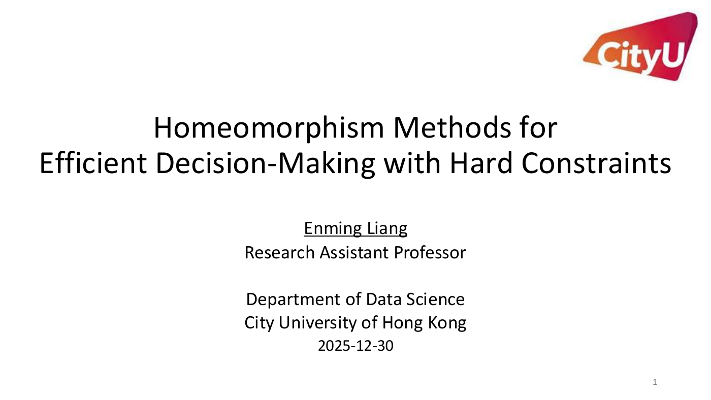 Cover of Homeomorphism Methods for Efficient Decision-Making with Hard Constraints